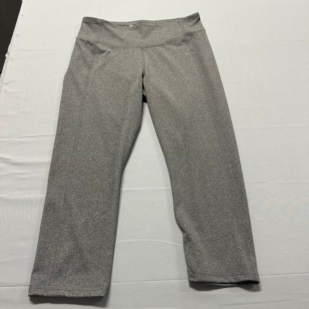 All in Motion Womens Heather Gray Cropped Leggings Athletic Pants Size M RN17730